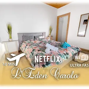 L'eden Carolo - Wi-fi, Parking, 10min Aéroport Appartement Dampremy